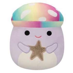 8-Inch Mahdi the Tie-Dye Mushroom Holding Star