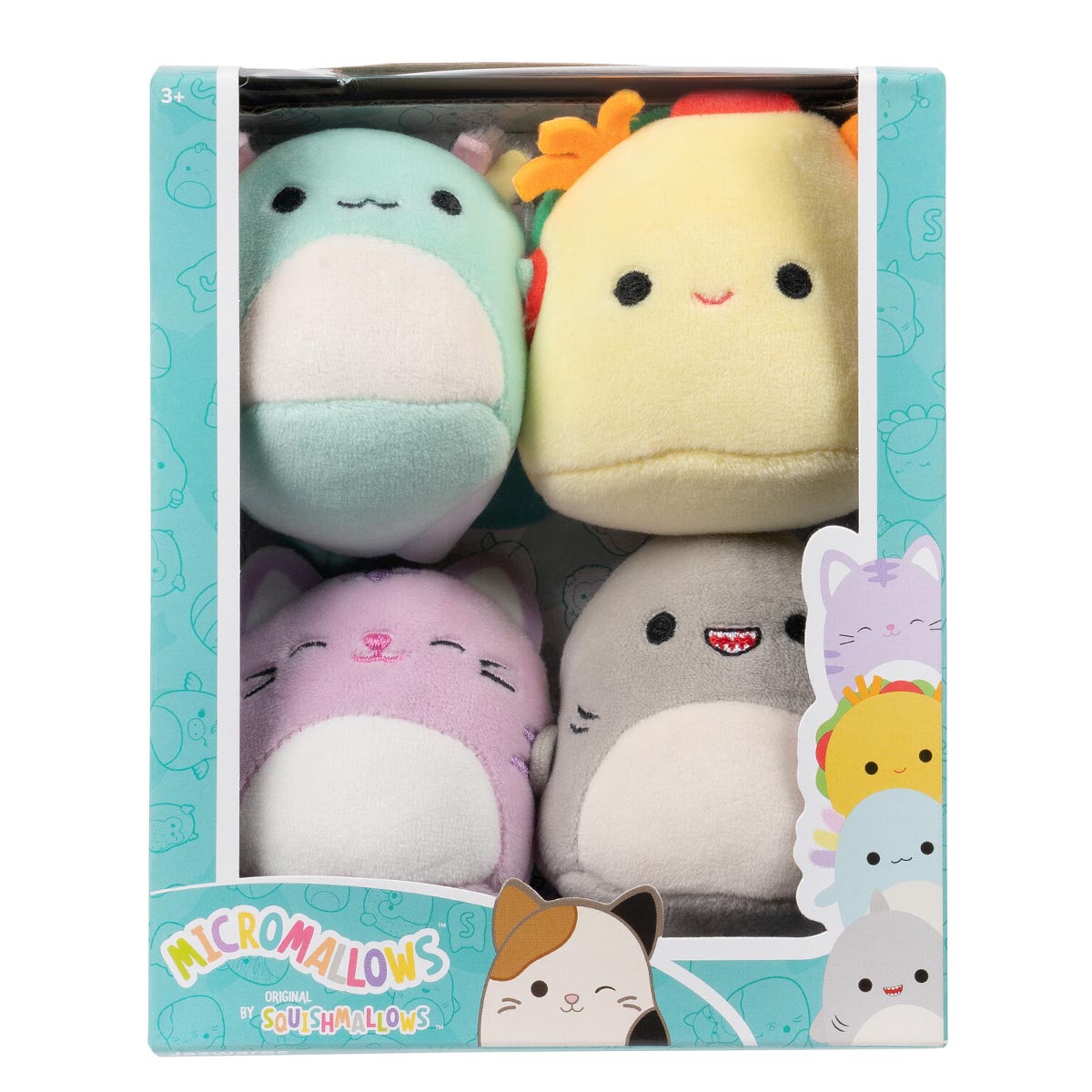 Micromallows 4-Pack - Gordon Shark. Tex Taco. Tabitha Cat. Irina Axolotl - Image 2