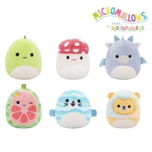 Micromallows 6-Pack ?C Danny Dinosaur. Dane Dragon. Malcolm Mushroom. Lena Guava Fruit. Leonard Lion. Noah Seal