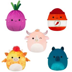 Micromallows 5-Pack - Howland Bull. Dieric Dragon. Azizbek Onion. Cyril Capybara. Illia Sriracha